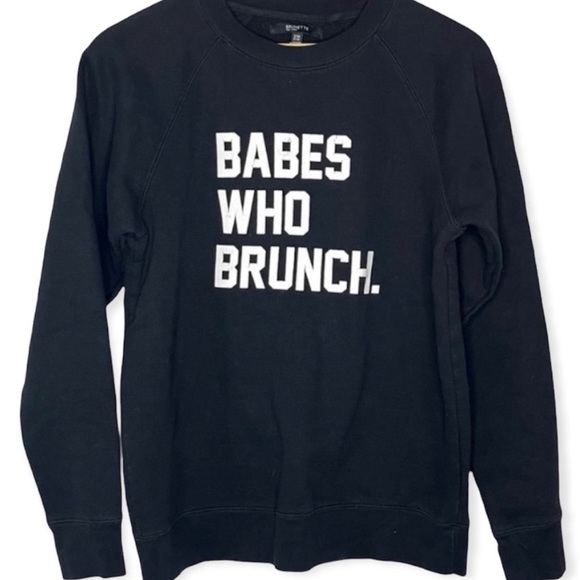 Brunette Brand | Babes Who Brunch Pullover Sweater | Size S/M - Picture 1 of 4